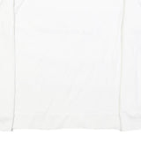 NAUTICA Womens White Crew Neck XS Cotton Blend Pullover Sweatshirt Red Blue