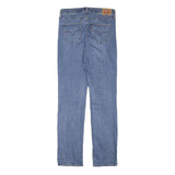 LEVI'S Womens Slim Light Blue Denim Jeans Cotton Blend Zip W30 L33 Casual