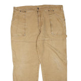 DICKIES Mens Jeans Beige Regular Straight Denim W42 L28 Workwear Cotton Blend