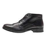 MERCEDES Lace-Up Boots Black Leather Mens UK 9.5