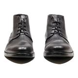 MERCEDES Lace-Up Boots Black Leather Mens UK 9.5