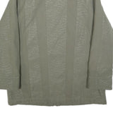 Womens Green Polyester Blend Jacket XL Plain Zip Closure Casual Lightweight