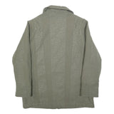Womens Green Polyester Blend Jacket XL Plain Zip Closure Casual Lightweight