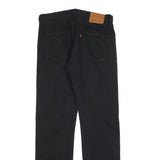 LEVI'S 501 Big E Mens Jeans Black Regular Straight Denim W34 L34 Button Closure