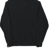 ELLESSE Womens Black Hoodie UK 12 Pullover Cotton Blend Casual Logo Sweatshirt