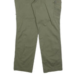 NATURAL REFLECTIONS Womens Cotton Blend Green Regular Fit Straight Leg Trousers