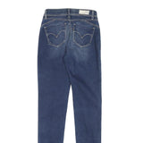 LEVI'S Womens Slim Blue Denim Jeans W24 L30 Zip Stylish Cotton Blend