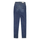 LEVI'S Womens Slim Blue Denim Jeans W24 L30 Zip Stylish Cotton Blend