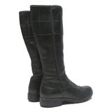 TIMBERLAND Mens Leather Black High Boots UK 8.5 Sturdy Durable Fashion