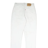 LEVI'S Mens Slim White Jeans Cotton Zip W28 L31 Classic Comfort Everyday
