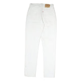LEVI'S Mens Slim White Jeans Cotton Zip W28 L31 Classic Comfort Everyday
