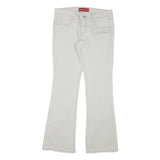 LEVI'S 518 Womens White Regular Bootcut Denim W31 L31 Stretch Cotton Blend Jeans