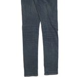 DICKIES Mens Slim Blue Denim Jeans W30 L34 Cotton Blend Zip Classic Skinny Plain