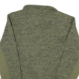 THE NORTH FACE Womens Green Polyester Blend Zip Jacket L Woven Heathered Outdoor