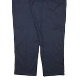 DICKIES Mens Regular Navy Blue Cotton Blend Trousers W46 L31 Workwear Zip
