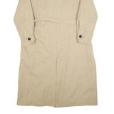 LEVI'S Womens Beige Cotton Trench Jacket L Button Closure Classic Style