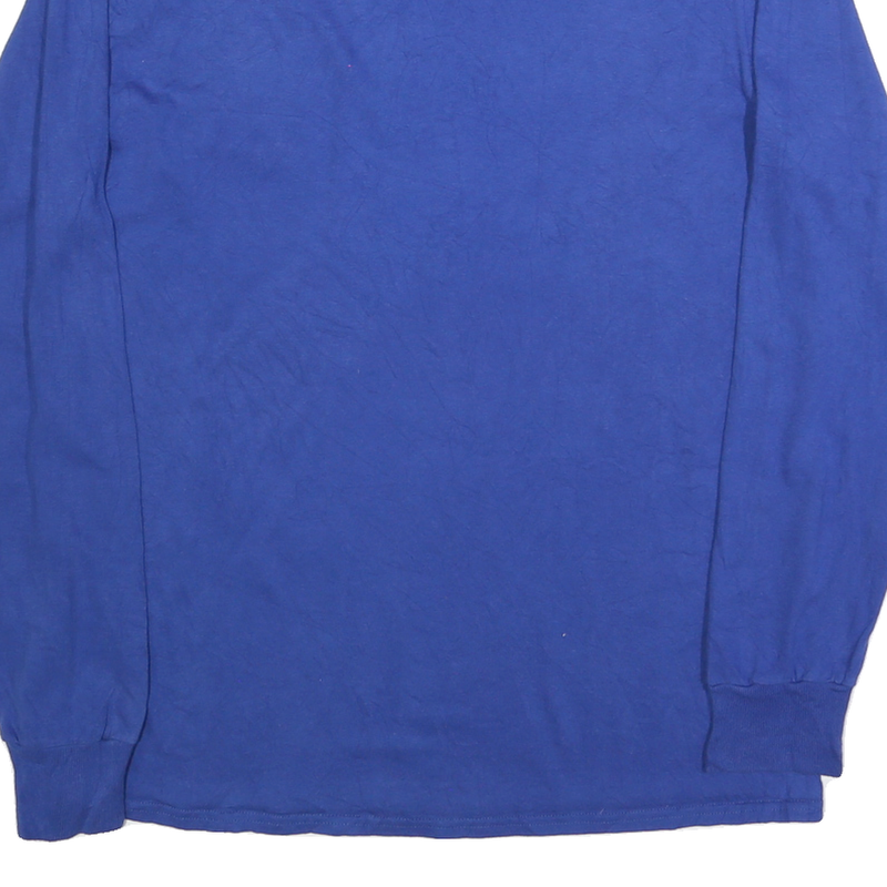 NFL Mens Blue Colts Football Long Sleeve Crew Neck Cotton Blend L T-Shirt