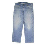 CARHARTT Mens Jeans Blue Relaxed Straight Denim Light W38 L30 Workwear