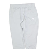 NIKE Mens Joggers White Slim Tapered L W32 L30 Sportswear Casual
