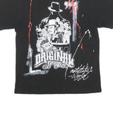 ARTISTIK WORLD Mens Black Graphic T-Shirt M Short Sleeve Crew Neck Original