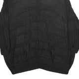 CALVIN KLEIN Womens Black Plain V-Neck Basic Knit Jumper S Lightweight Rayon