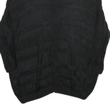 CALVIN KLEIN Womens Black Plain V-Neck Basic Knit Jumper S Lightweight Rayon