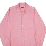 PIERRE CARDIN Mens Pink Shirt XL Cotton Classic Button Down Long Sleeve Pocket
