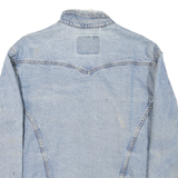 LEVI'S Mens Blue Denim Button Jacket M Cotton Regular Fit Vintage Classic