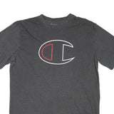CHAMPION Mens Grey Graphic T-Shirt XL Short Sleeve Crew Neck Cotton Blend