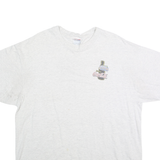 HANES HEAVYWEIGHT Mens White XL Short Sleeve Crew Neck Coca Cola Graphic T-Shirt