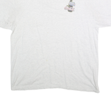 HANES HEAVYWEIGHT Mens White XL Short Sleeve Crew Neck Coca Cola Graphic T-Shirt