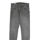 LEVI'S 512 Mens Slim Grey Denim Raw Zip Jeans W30 L32 Classic Style
