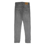 LEVI'S 512 Mens Slim Grey Denim Raw Zip Jeans W30 L32 Classic Style