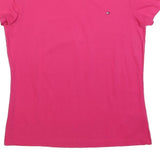TOMMY HILFIGER Womens Pink Short Sleeve Crew Neck Logo T-Shirt S