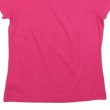 TOMMY HILFIGER Womens Pink Short Sleeve Crew Neck Logo T-Shirt S
