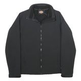 DICKIES Womens Black Jacket S Polyester Blend Plain Zip Workwear