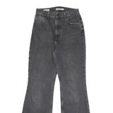LEVI'S Womens Jeans Black Regular Flared Denim Medium W26 L31 Classic Style