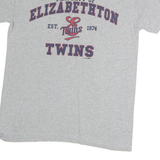 GILDAN Mens Grey Property Of Elizabethton Twins Graphic T-Shirt M Crew Neck