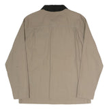 VANS Mens Beige & Black Button Cotton Blend Workwear Jacket L Casual Outerwear