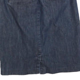TOMMY HILFIGER Womens Blue Denim Pencil Knee Length Cotton Blend Skirt M Classic