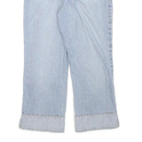 CAPTURE Womens Denim Blue Casual Crop Shorts S W26 Relaxed Fit Cotton Blend