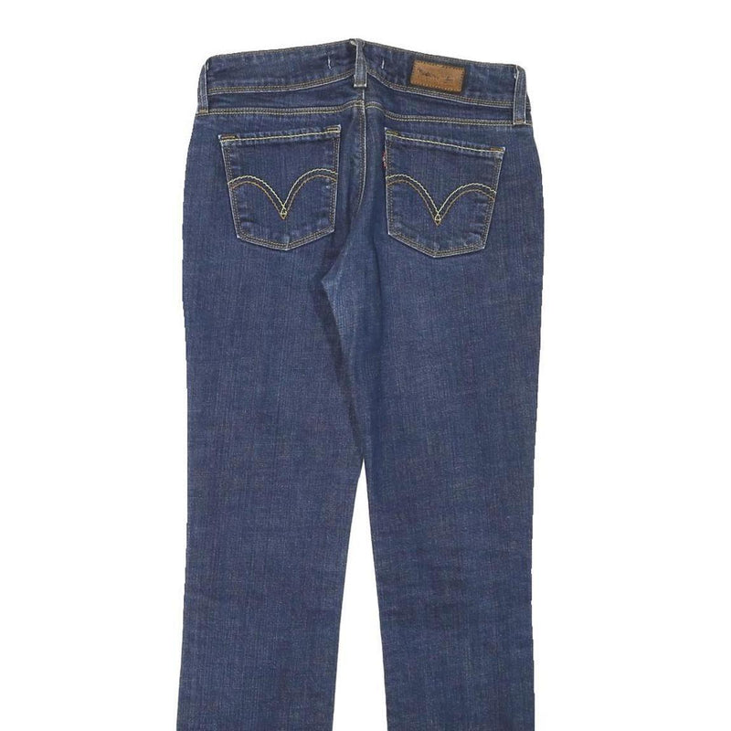LEVI'S 571 Womens Slim Skinny Denim Dark Blue Cotton Blend W28 L30 Slim Fit