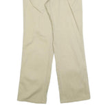 DICKIES Womens Relaxed Beige Cotton Blend Trousers W30 L28 Zip Pocket Casual
