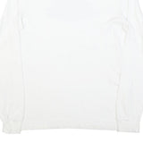 NIKE Mens White Butler Swimming Long Sleeve Crew Neck Graphic T-Shirt M