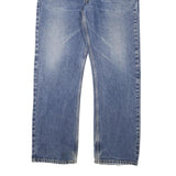 LEVI'S Mens Blue Regular Straight Denim Fair W36 L31 Cotton Blend Zip