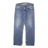LEVI'S Mens Blue Regular Straight Denim Fair W36 L31 Cotton Blend Zip