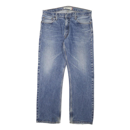 LEVI'S Mens Blue Regular Straight Denim Fair W36 L31 Cotton Blend Zip