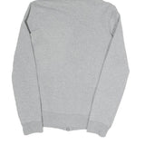 CARHARTT Womens Grey Zip Up Hoodie S Cotton Blend Casual Full Zip Sweatshirt