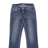 ROCK & ROLL Womens Jeans Blue Regular Straight Denim Medium W30 L34 Fashion