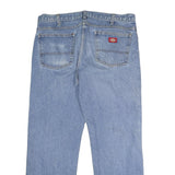 DICKIES Mens Blue Regular Fit Straight Denim Medium Wash W38 L29 Button Closure
